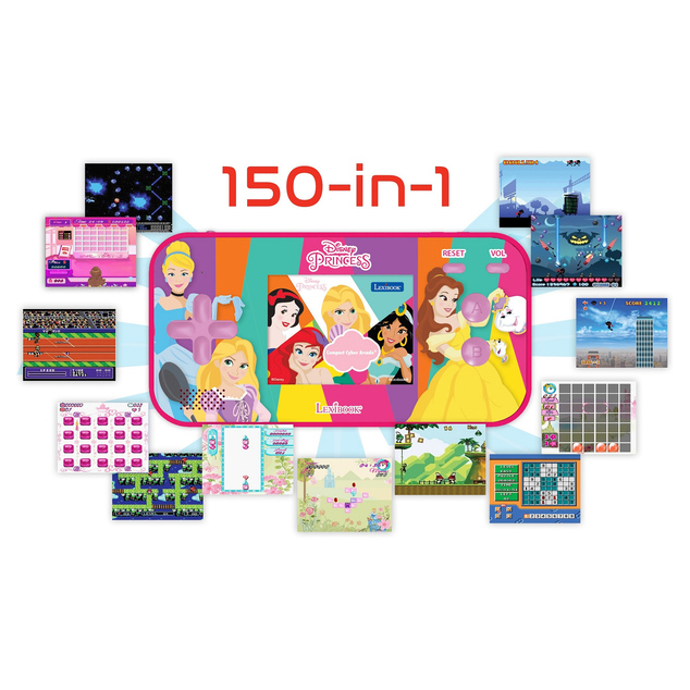 Lexibook Herná konzola Compact II Cyber Arcade Disney Princezné