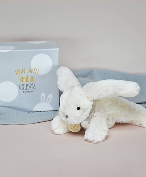 Doudou Plyšový zajačik béžový 16 cm