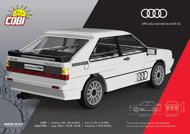 Cobi Audi Quattro (1980), 1:35, 88 k