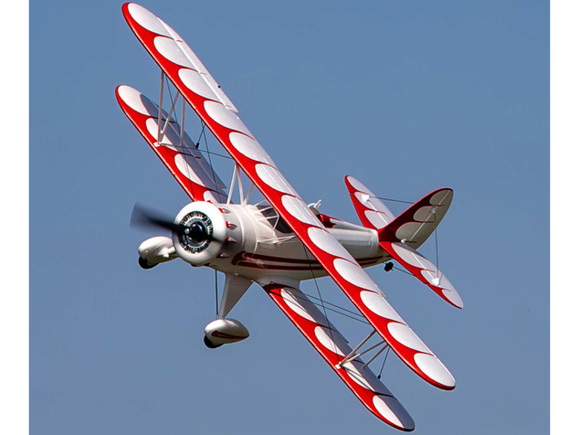 E-flite Waco 0.55m SAFE Select BNF Basic biele