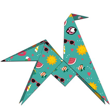 Janod Atelier Origami papierové skladačky Zvieratká Mini 8+