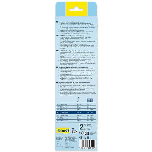 Ohrievač Tetra Electronic HT 100 100W, 100-150l