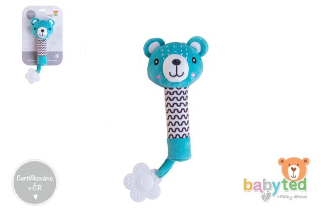 Medvedík babyted pískatko/hryzátko medveď plyš 25cm