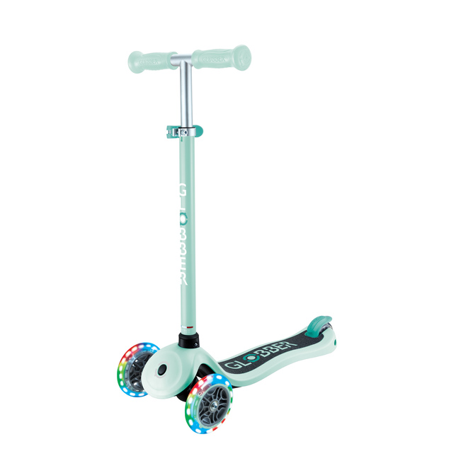 Globber detská trojkolesová kolobežka - Primo Lights V2 - Svietiace Kolieska - Dark Mint