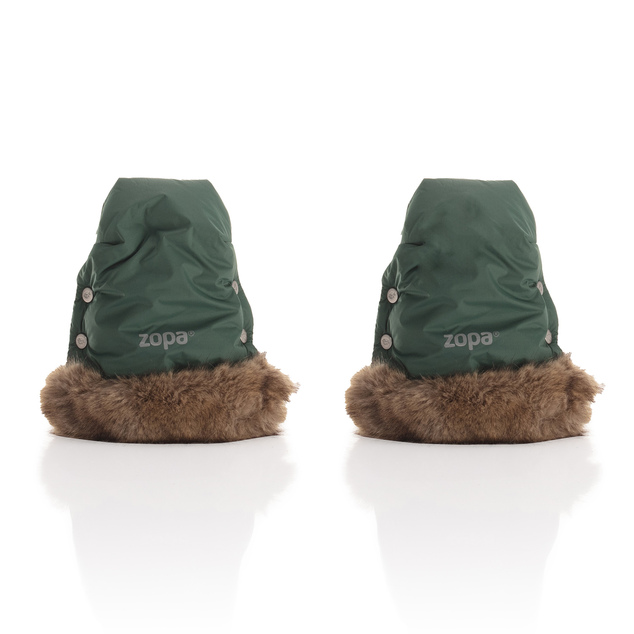 Set kolica Move Cross 5X + vreća Fluffy Combi + rukavice Fluffy 2, Oak Green