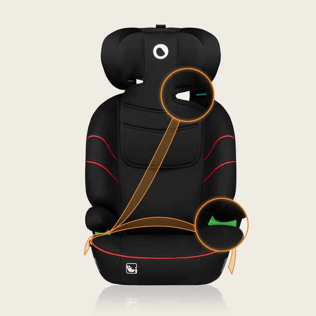 Lionelo Autosedačka Lars i-Size (100-150 cm) Sporty Black Red