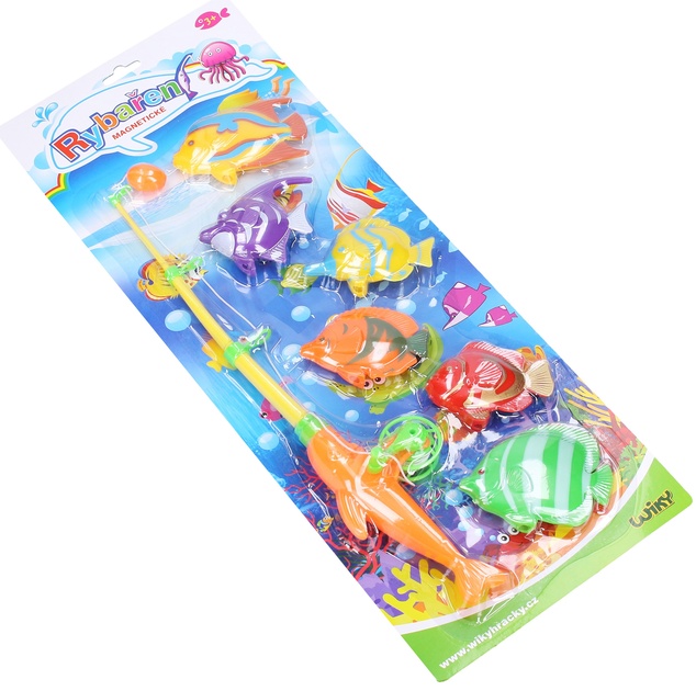 Lovenie rybičiek magnetická udička 40 cm - Český obal