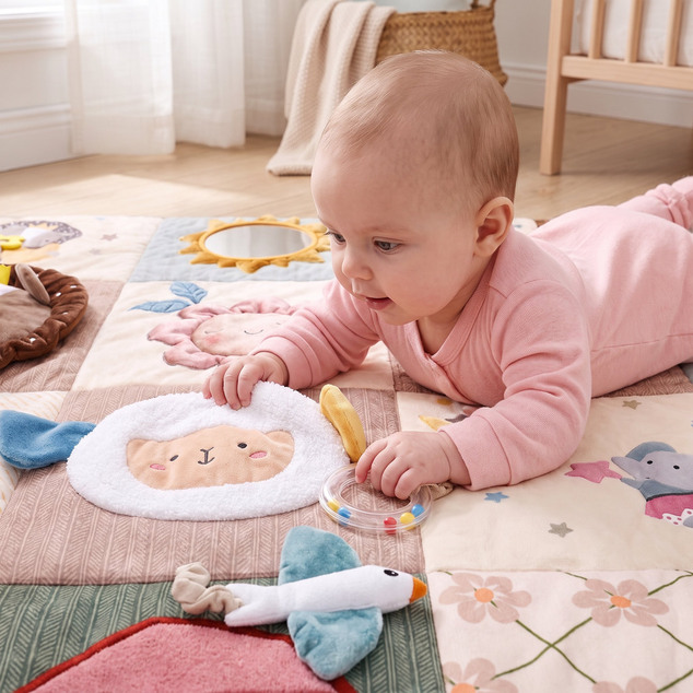 Tapis de jeu interactif Jumbo, Beige doux