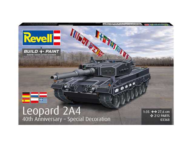 Plastic ModelKit tank 03368 - Leopard 2A4 - Decorazione Speciale 40º Anniversario (1:35)