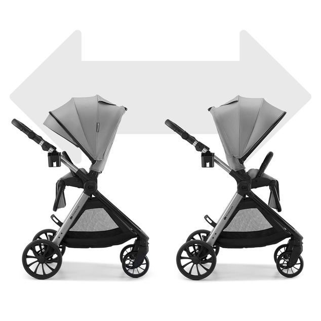 KINDERKRAFT Kombikinderwagen Vesto 2 3in1 Grau