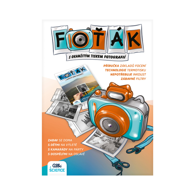 Albi Fotoaparát s termotlačou - Modrý