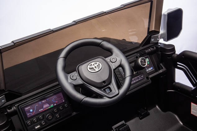 Elektrické autíčko Toyota FJ Cruiser XXL s pohonom 4x4, licencované (Dvojmiestne), čierne,