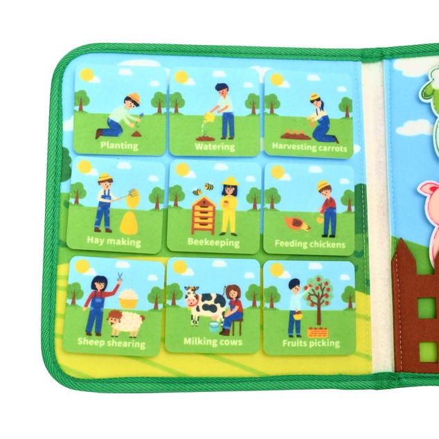 2Kids Toys Libro sensoriale busy Fattoria