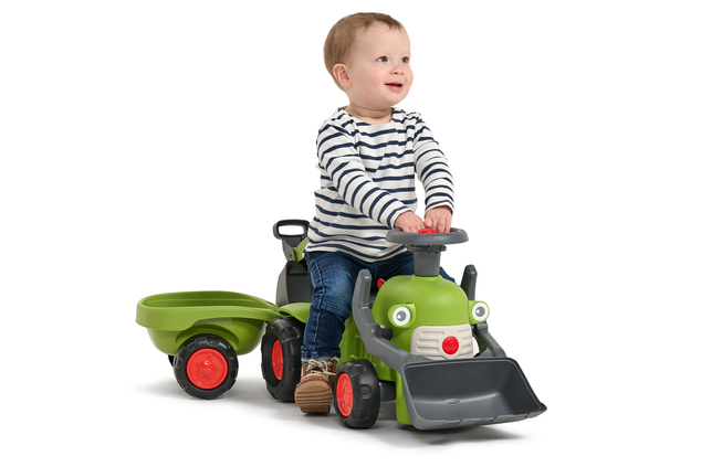 Falk odrážadlo/chodítko traktor s nakladačom, bágrom a vlečkou 912N Class