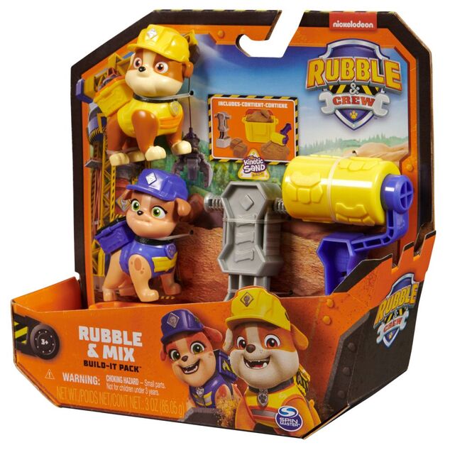 Paw Patrol Rubble a jeho partia – Rubble a Mix figúrky s doplnkami
