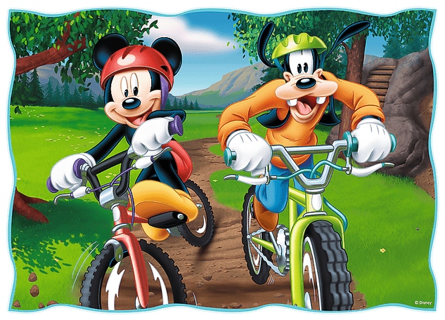 Trefl Puzzle 4v1 - Mickeyho pekný deň  / Disney Standard Characters