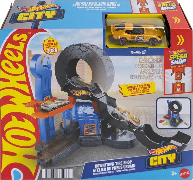Mattel Hot Wheels City Centrum města Městský pneuservis JHL75