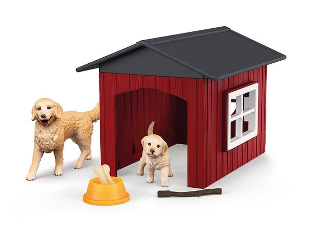 Schleich Psie búda so zlatým retrieverom