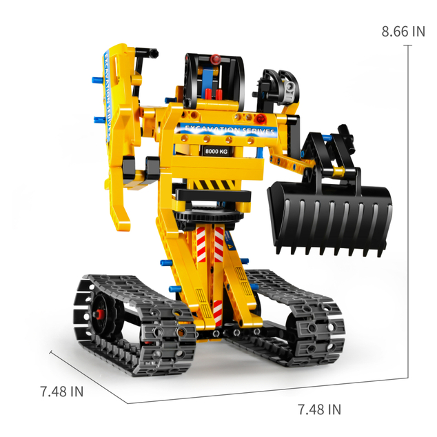 iM.Master Stavebnica bager robot 2v1 31x14x16 cm