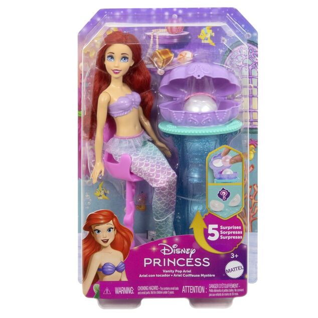 Mattel Disney Princess muñeca Ariel y tocador