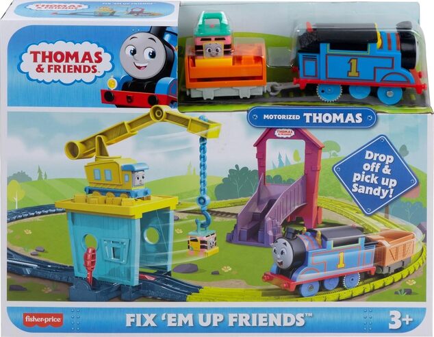 Mattel Fisher Price vláčikový set so žeriavom a motorovou mašinkou