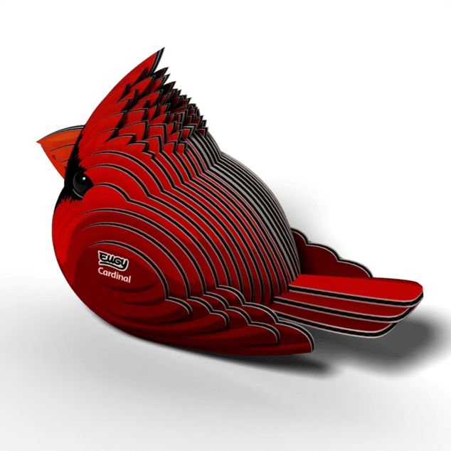 EUGY Kardinál červený 3D kartonová skládačka