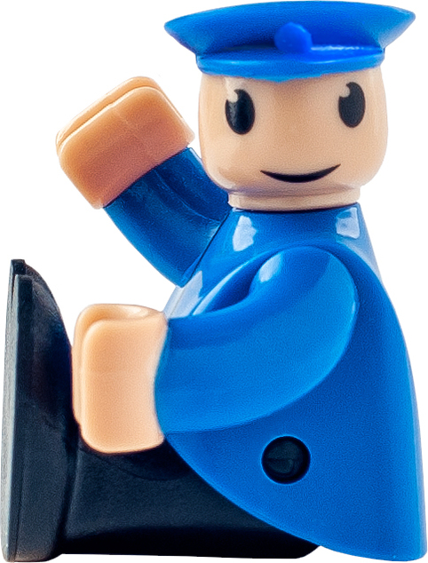 Woody Moderná elektrická mašinka - červená