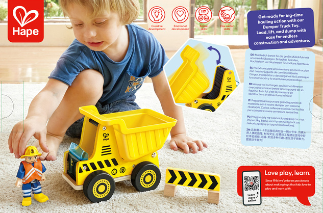 Hape Hauler Camion Ribaltabile