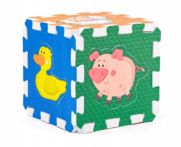 Penové puzzle zo zvieratkami, 6 ks