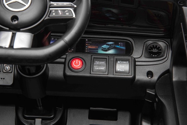 Auto elettrico Mercedes G580 12V, nero, telecomando 2,4 GHz, Bluetooth, USB