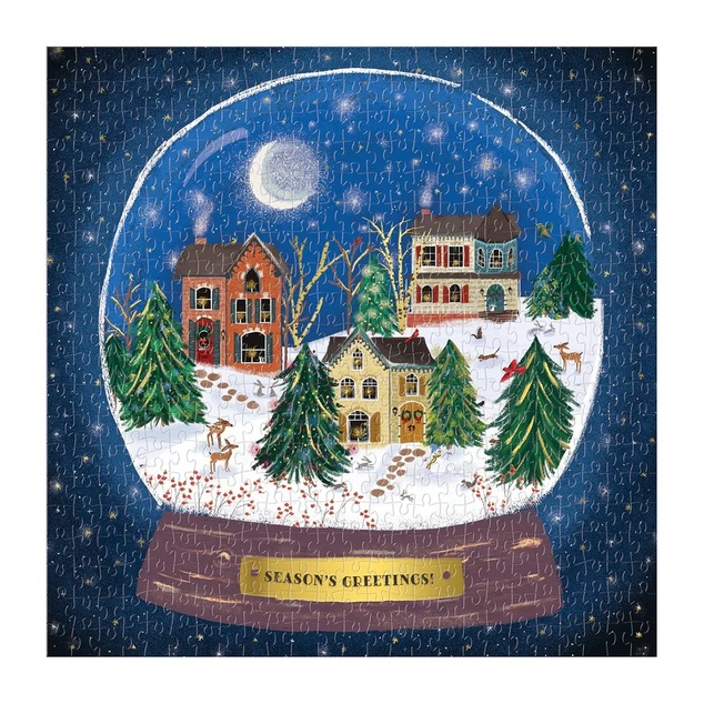Galison Puzzle Winter Schneekugel 500 Teile