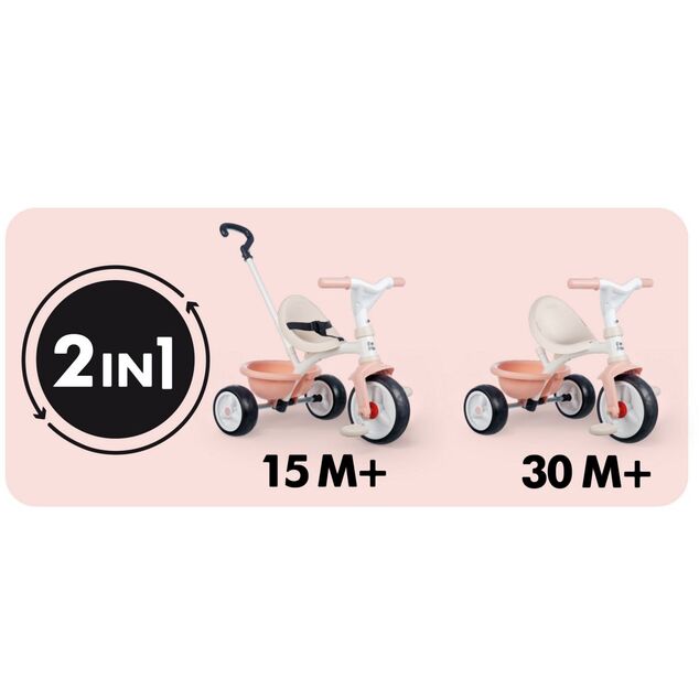 Trojkolka Be Move ružová