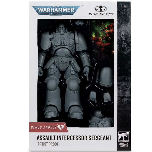 McFarlane figura Warhammer 40,000 Assault Intercessor Sergeant szürke