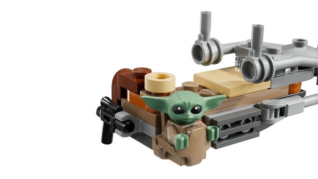 LEGO® Star Wars™ 75436 Mandalorian, Grogu a spídrová motorka