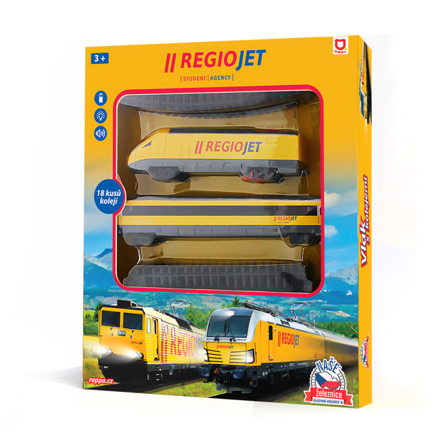 Tren RegioJet con sonido y luz