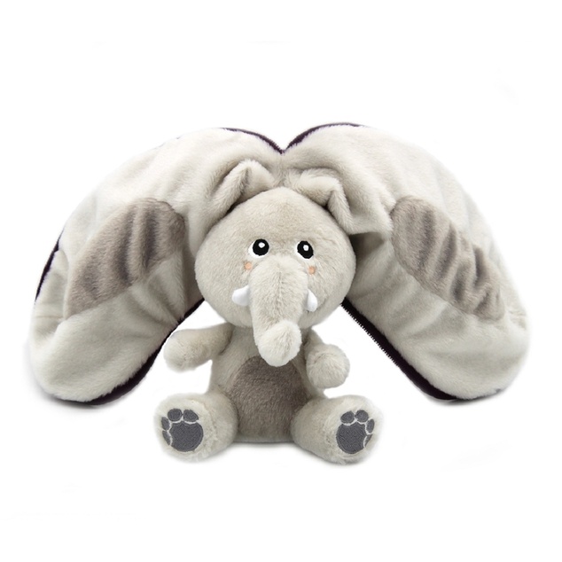 FLIPETZ 2v1 Plüschelefant / Aubergine - Velvet