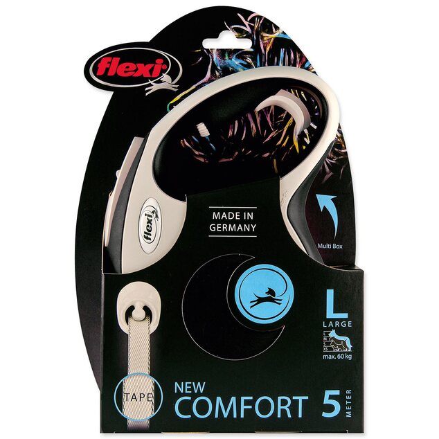 Vodítko Flexi New Comfort páska L čierne 5m