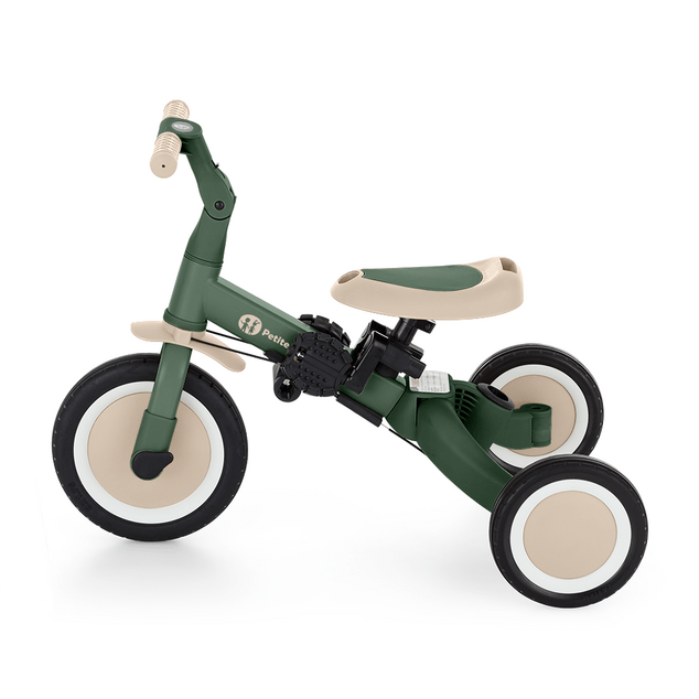 PETITE&amp;MARS Triciclo multifuncional 5 en 1 Turbo Plus Misty Green
