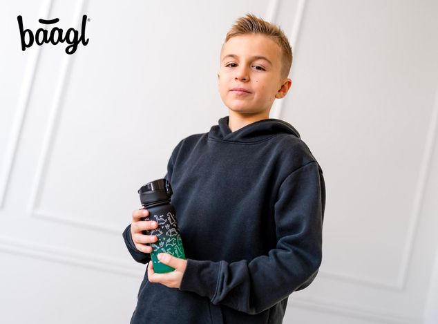 BAAGL Tritanová fľaša na nápoje Gradient Dino, 350 ml