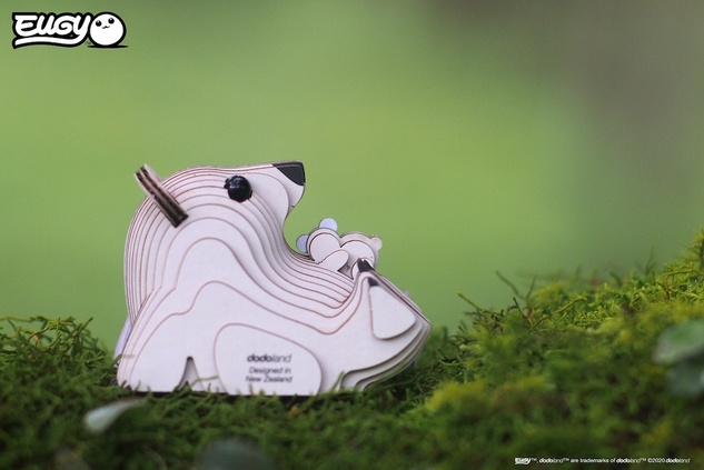EUGY Ledeni medved 3D kartonska sestavljanka