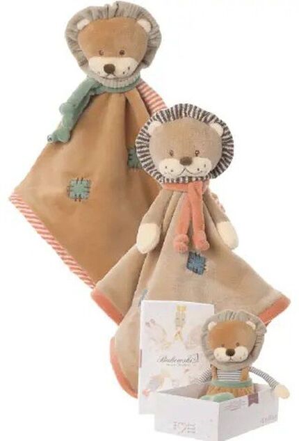 BK LEO BABY RUG dekica s narančastim šalom (30x30 cm) s poklon kutijom Bukowski