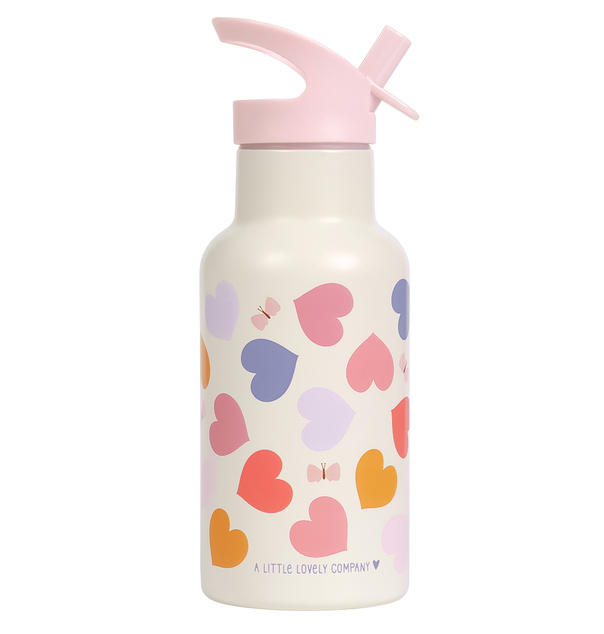 A Little Lovely Company - bouteille en acier inoxydable, 350 ml - cœur