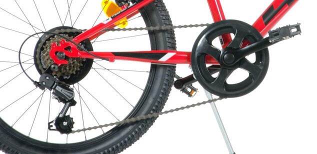 Dino Bikes - Detský bicykel 20" 420U-06 - AURELIA červený s prevodmi