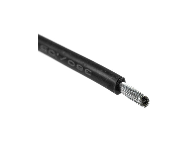 Kábel so silikónovou izoláciou Powerflex 18AWG čierny (1m)