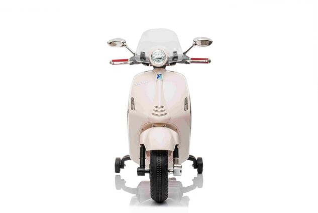 Elektromotorrad Vespa 946 auch mit Rückwärtsgang, weiß, mit Hilfsrädern