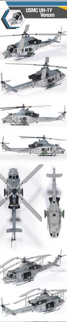 Kit model elicopter 12138 - USMC UH-1Y® Venom (1:35)
