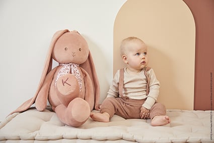 Kaloo Lapinoo Veľký Plyšový zajac s dlhými ušami terracotta 80 cm