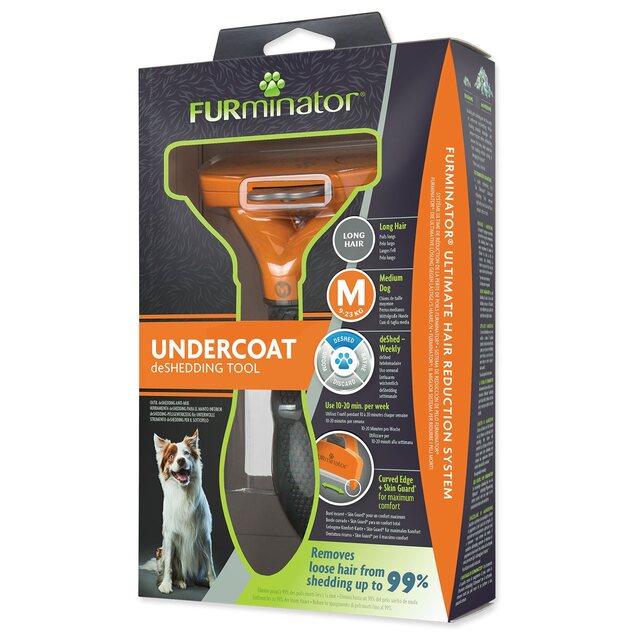 Hrebeň Furminator dlhá srsť M 9-23kg