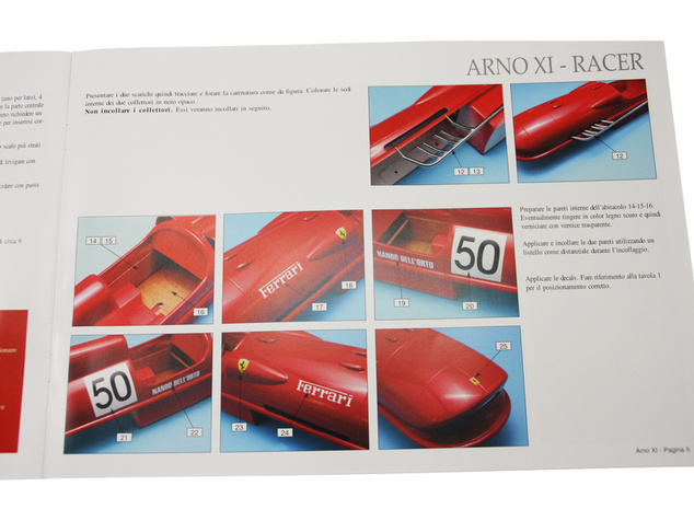 AMATI Arno XI Racer závodný čln 1960 1:8 kit