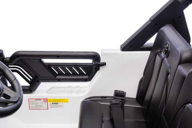 Elektrické autíčko Toyota FJ Cruiser XXL s pohonom 4x4, licencované (Dvojmiestne), biele,
